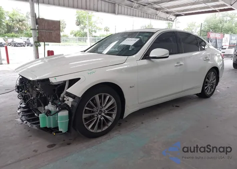 2019 Infiniti Q50 3.0T Luxe z USA, uszkodzony, nr VIN JN1EV7AP9KM542286